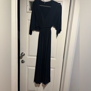 Tart black  maxi  dress with tie waist